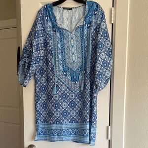 Urban Coco Blue Patterned Dress